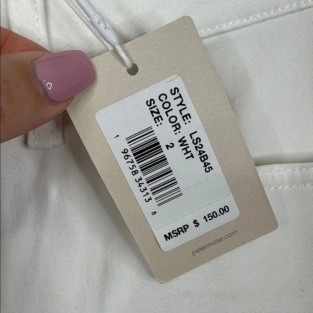 Peter Millar Women's Size 2 White Skinny Pants NWT Luxury Golf Travel Casual
